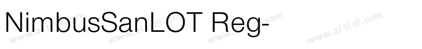 NimbusSanLOT Reg字体转换